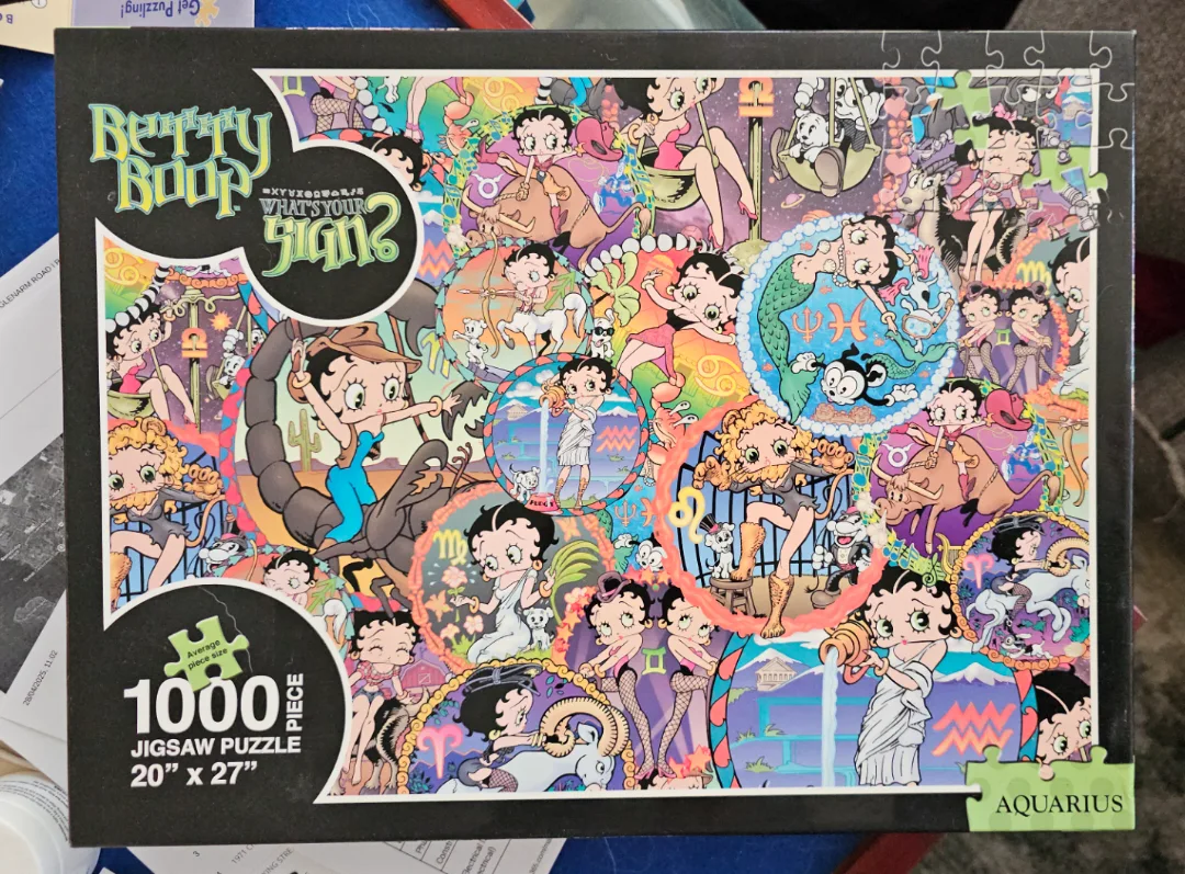 Betty Boop What's Your Sign? 1000 Piece Jigsaw Puzzle thumbnail