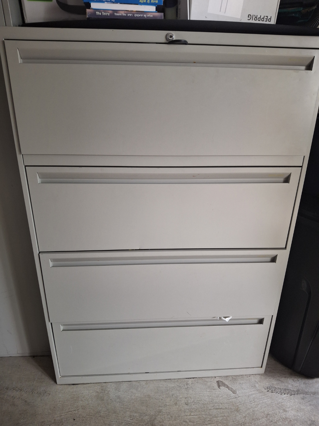 Four-Drawer Metal Filing Cabinet