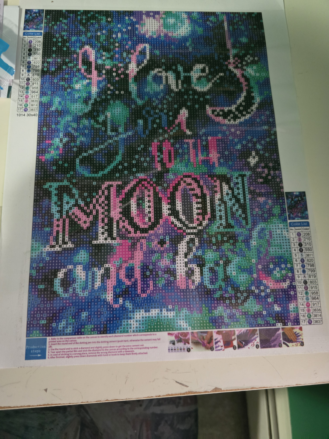 DIY Diamond Painting Kit - I Love the Moon and Back