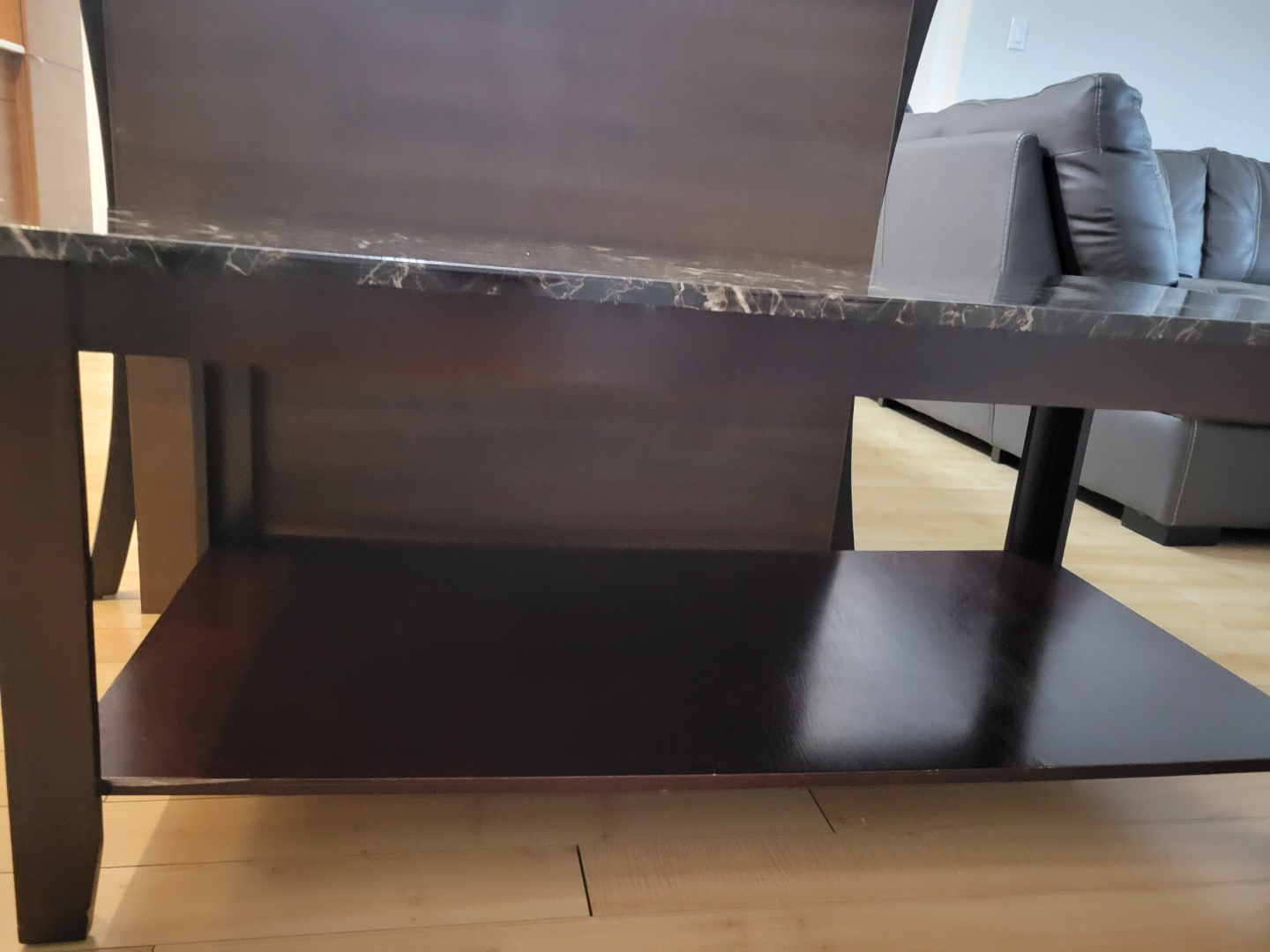 Coffee Table - Black Marble Look - photo 2