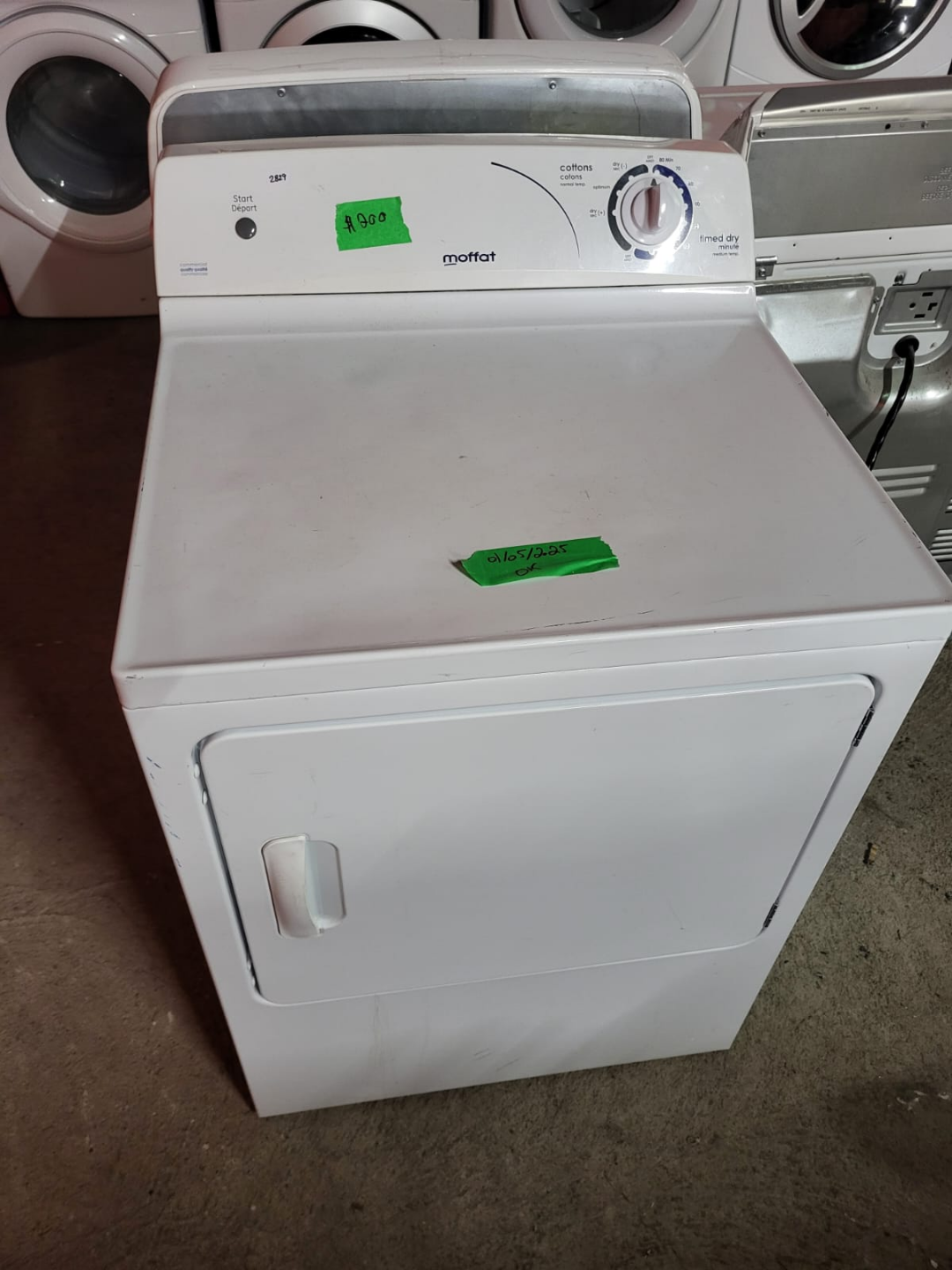 Moffat Electric Dryer - Model MTMX050EF1WW - photo 3