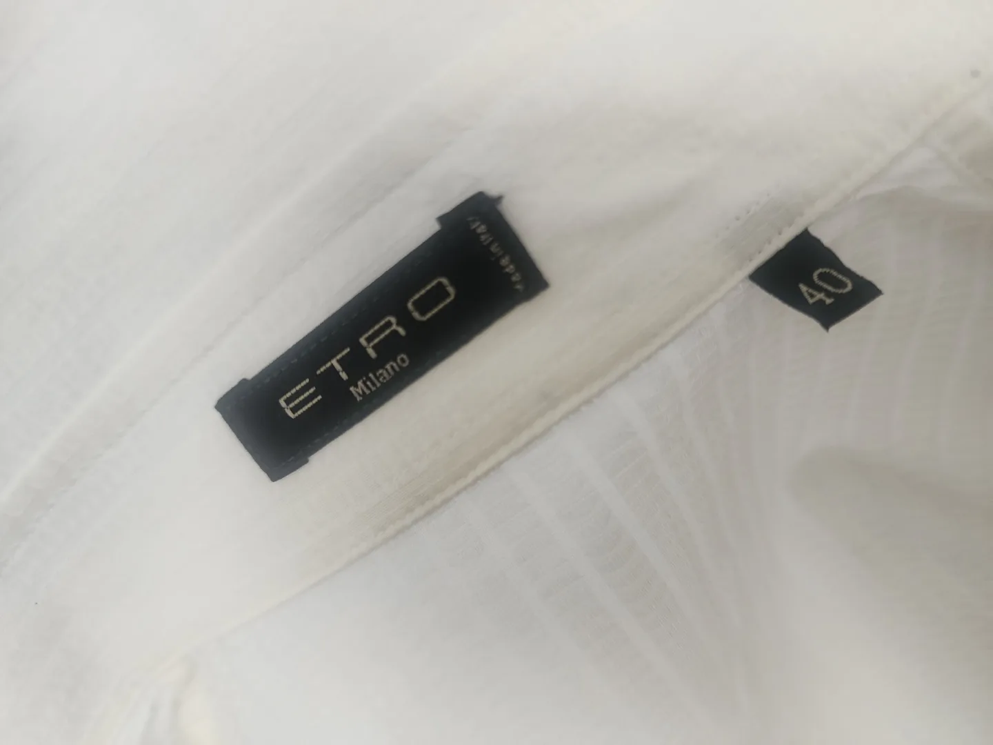 Etro Milano Women's White Collared Shirt Size 40 image indicator(2)