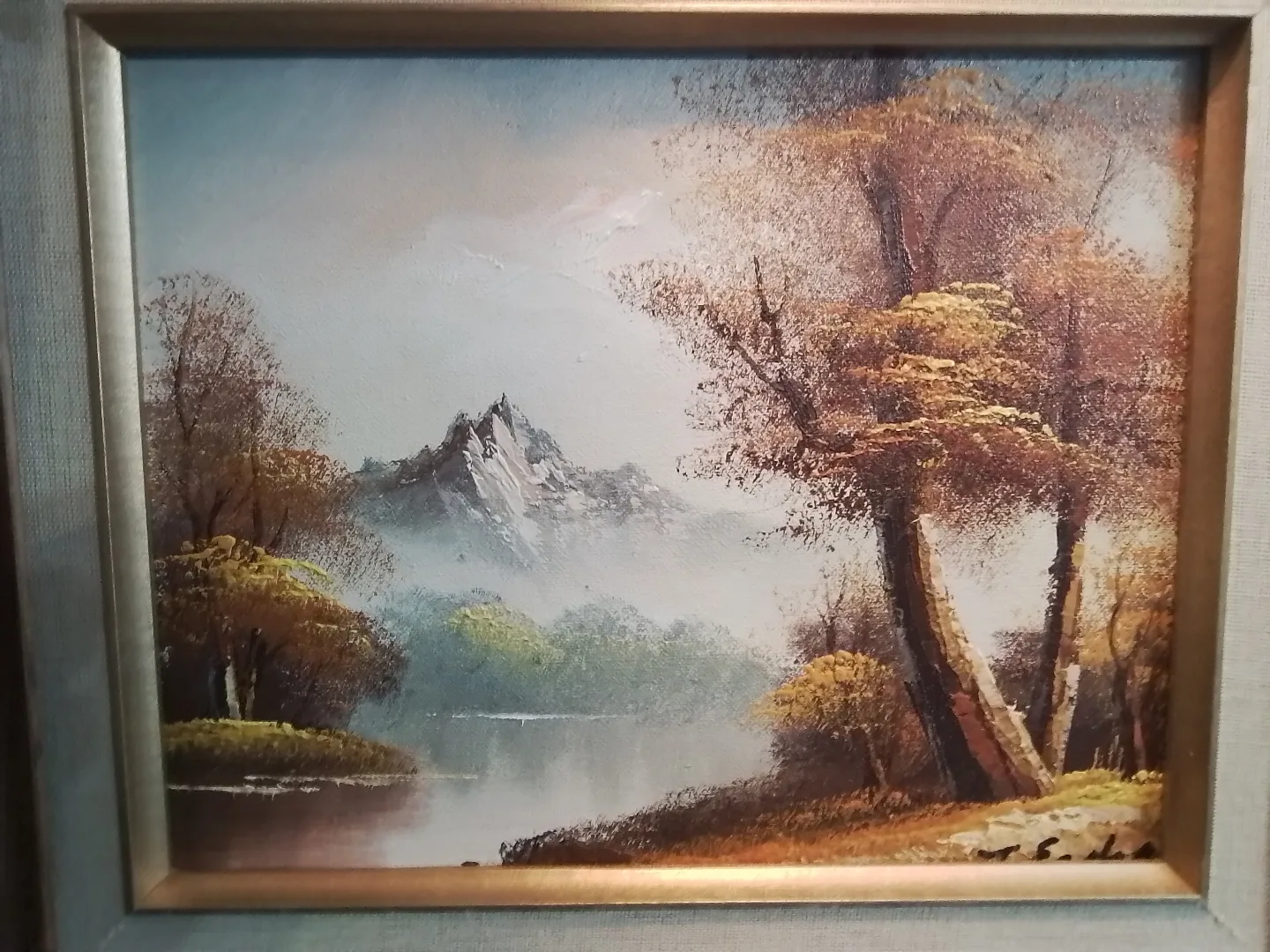 Framed Autumn Landscape Painting image indicator(2)