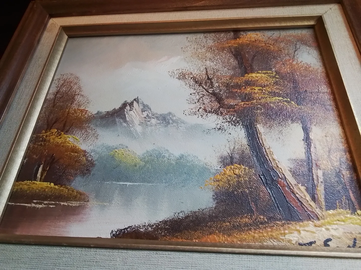 Framed Autumn Landscape Painting image indicator(4)