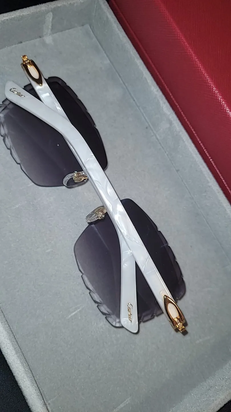 Cartier Sunglasses - white acetate vintage image indicator(2)