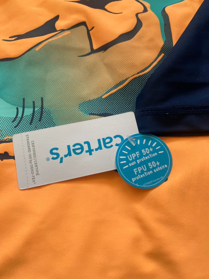 Orange Rashguard/swim suit shirt image indicator(2)