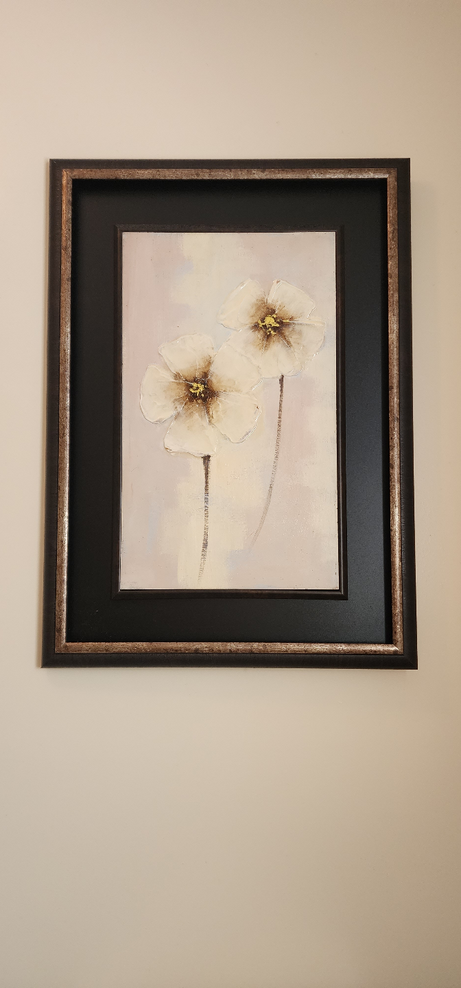 Framed Floral Painting