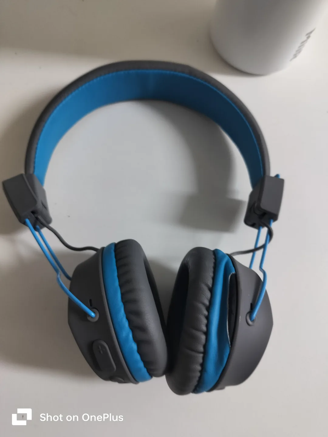 Wireless Bluetooth Headphones - Grey and Blue thumbnail