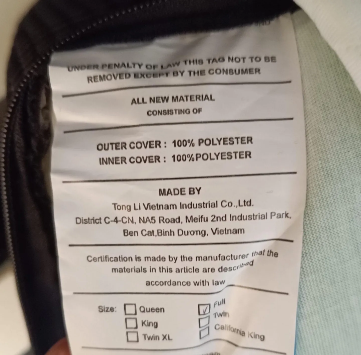 Double size mattress image indicator(3)