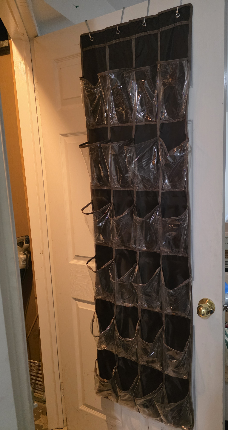 Over-the-door shoe organizer
