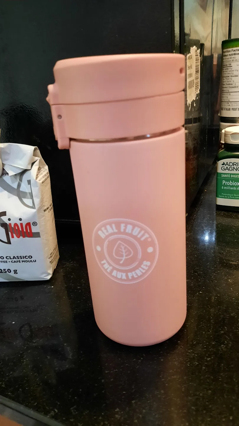 Pink Insulated Hot/Cold Mug with temperature display thumbnail