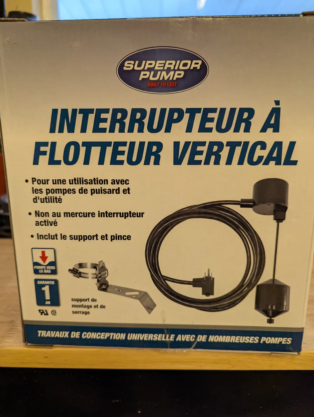 Superior Pump Vertical Float Switch - Model 92010 image indicator(2)