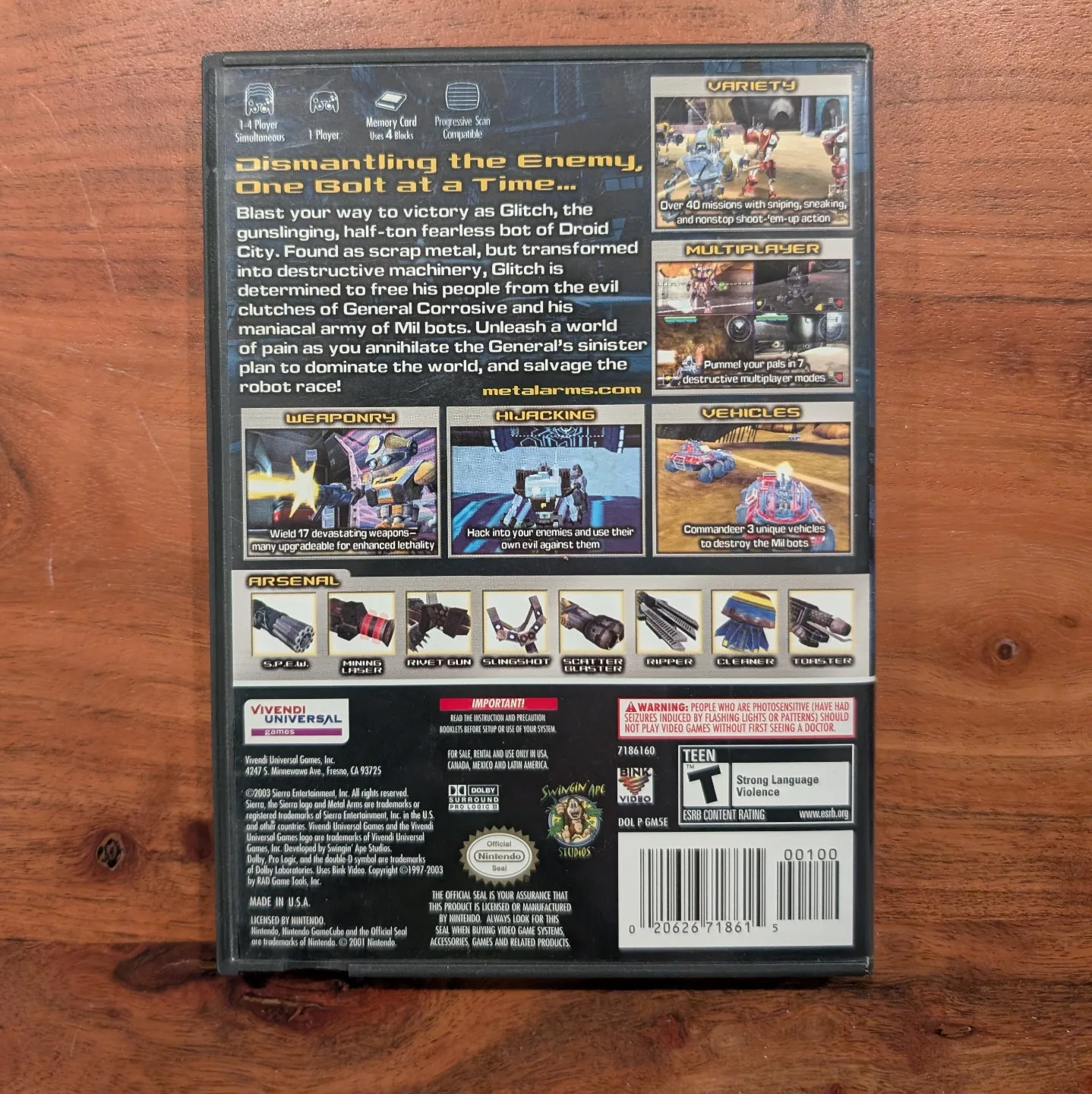 Nintendo GameCube - Metal Arms Glitch in the System CIB image indicator(3)