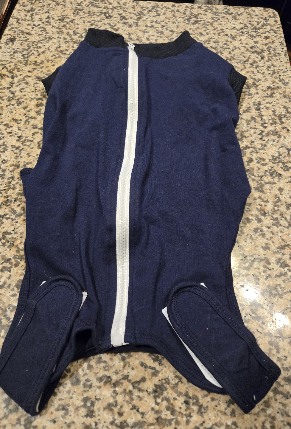 Dog  Surgury Outfit, Size large, Navy Blue - photo 2