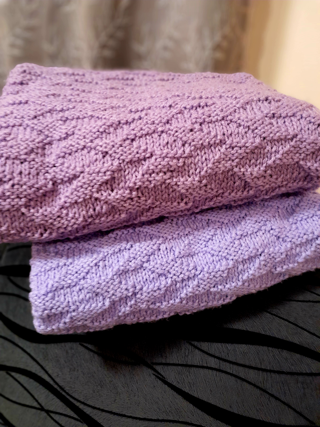 Hand-knitted Baby/Throw Blankets