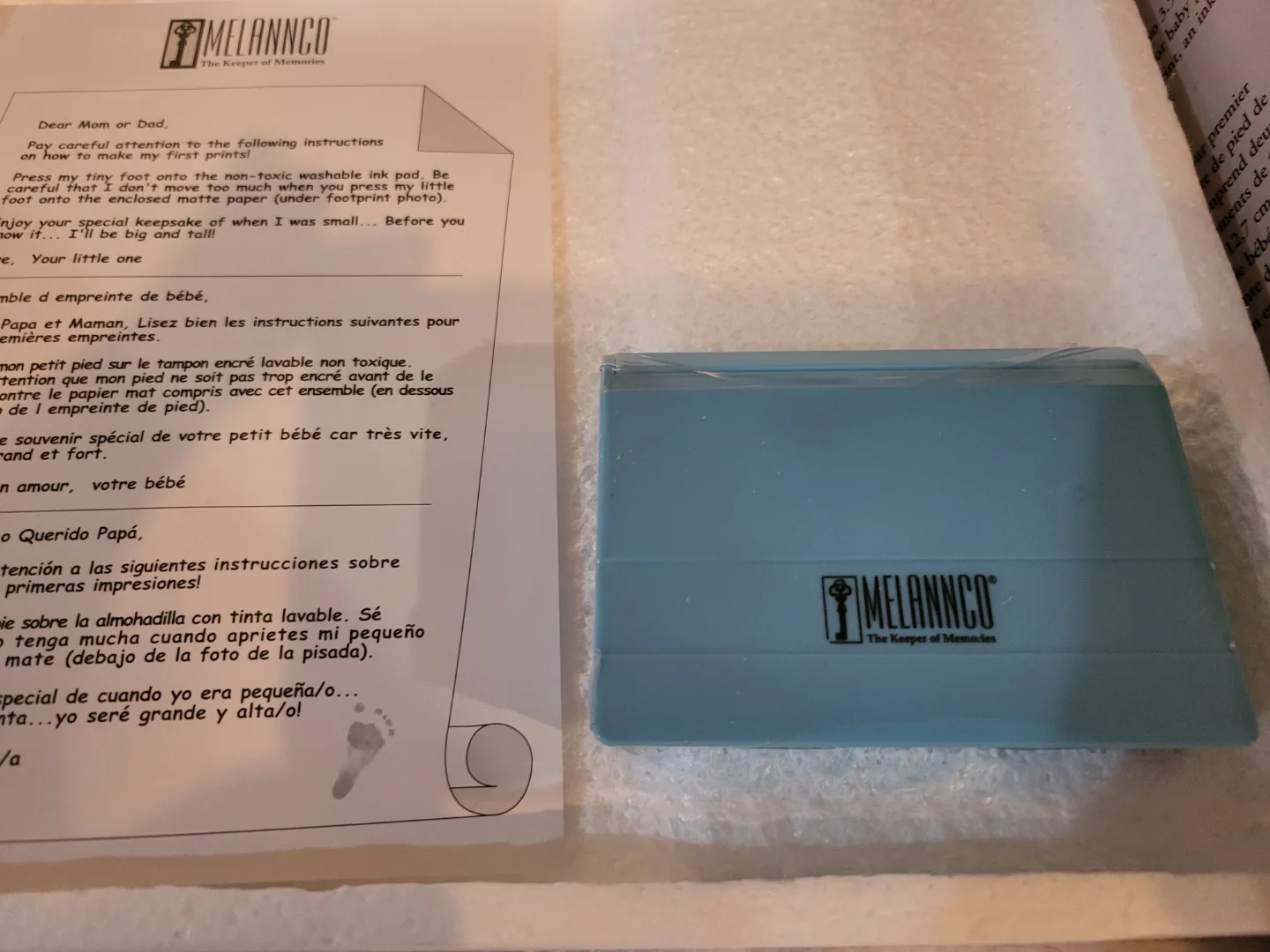 👶🏽Baby's First Footprint Frame Set - New in Box image indicator(4)