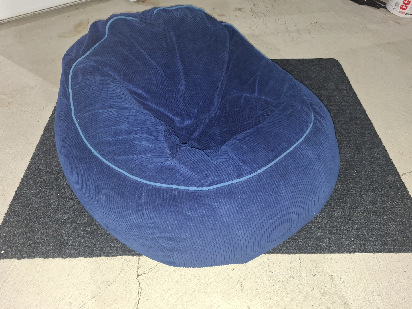 Blue Corduroy Beanbag Chair