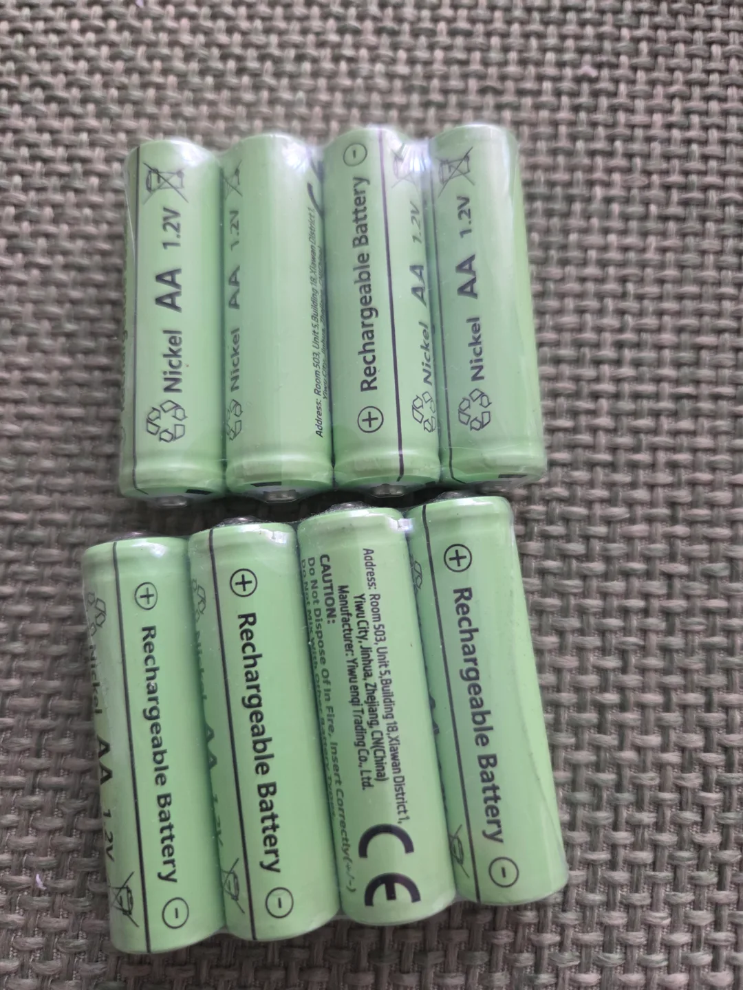 8 Pack Nickel AA 1.2V Rechargeable Batteries thumbnail