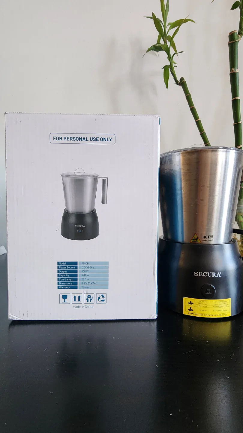 Secura Electric Milk Frother - Stainless Steel Milk Steamer thumbnail