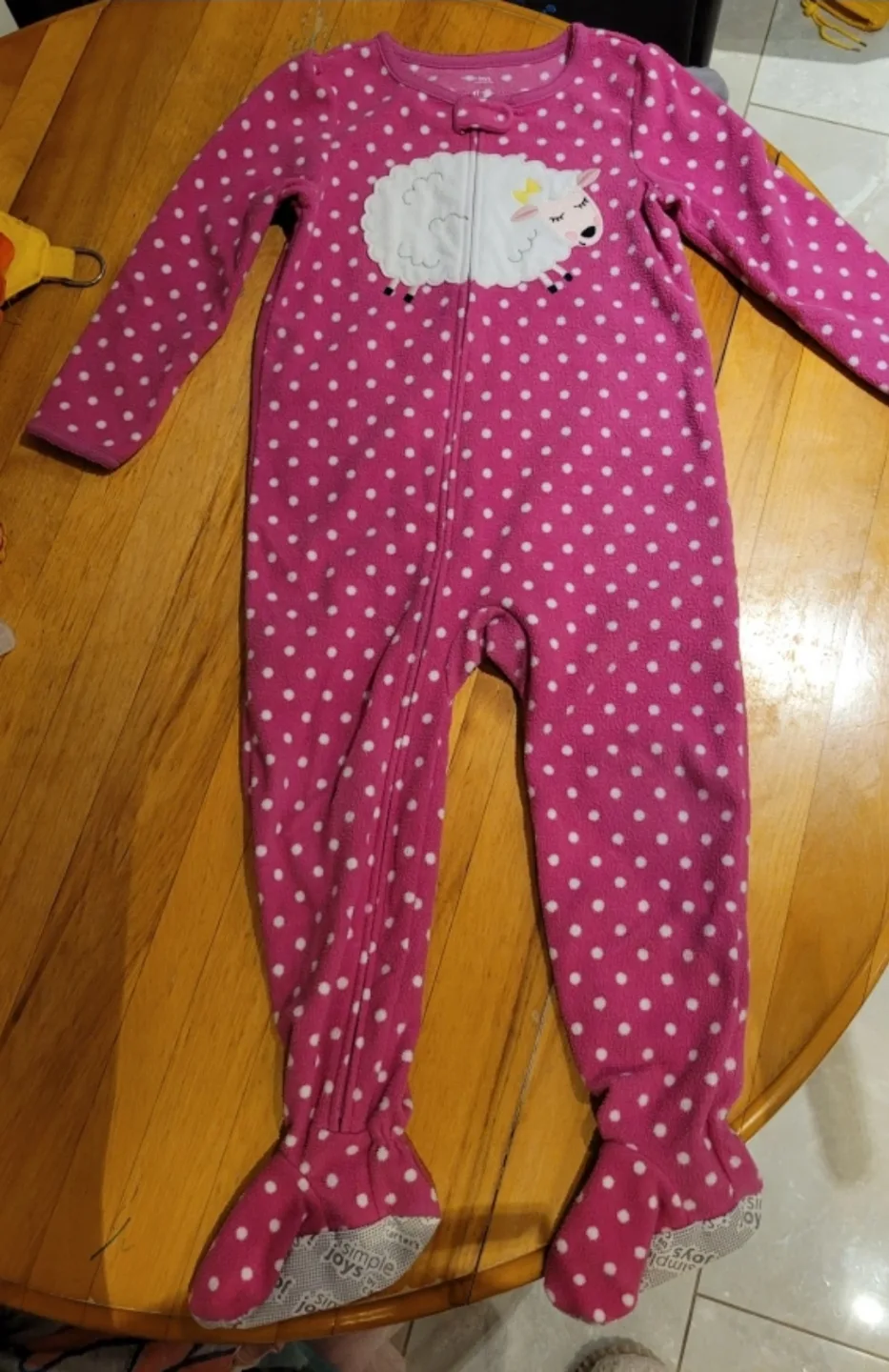 4T Fleece Zip Onesies (4T) thumbnail