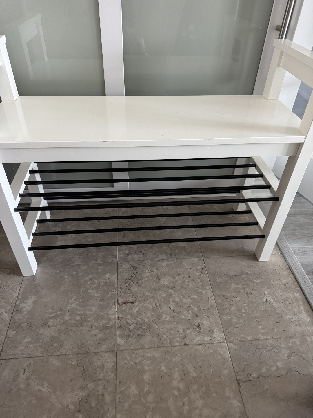 IKEA HEMNES Shoe Bench with Storage, White