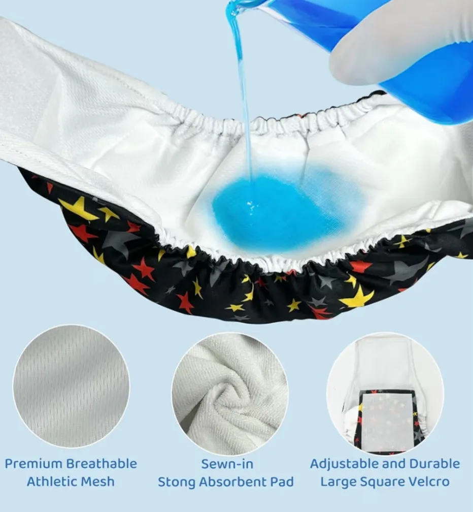 Reusable Dog Diaper - Starry Night Design - Size S and L image indicator(3)