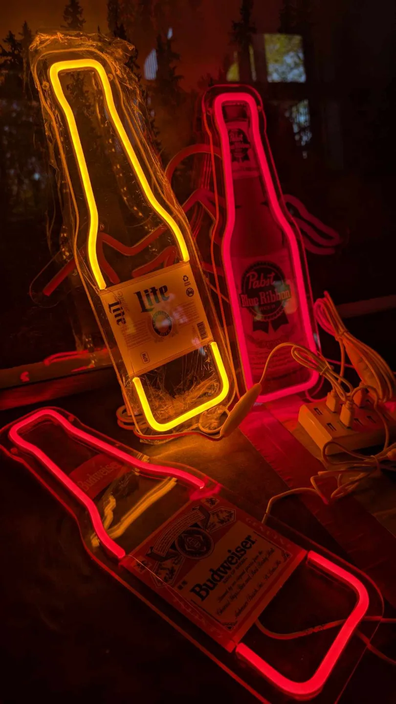 Neon Beer Bottle Lights thumbnail