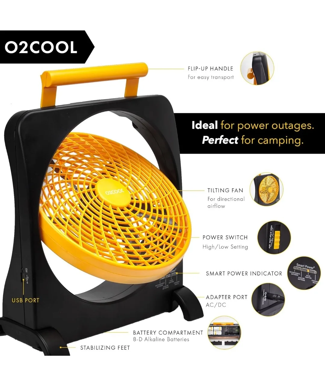 Portable Fan - O2COOL thumbnail