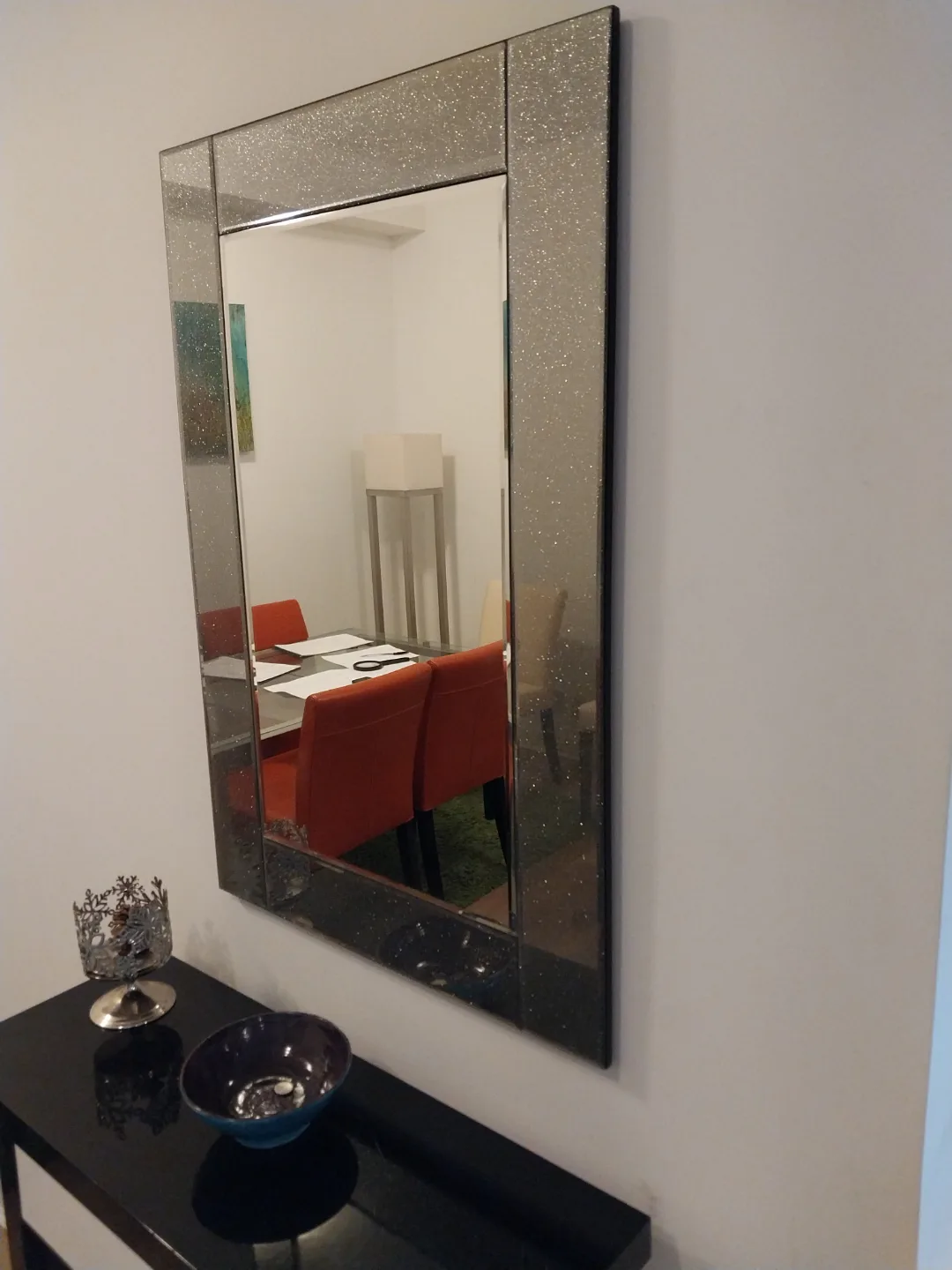 Elegant Sparkle Framed Mirror thumbnail