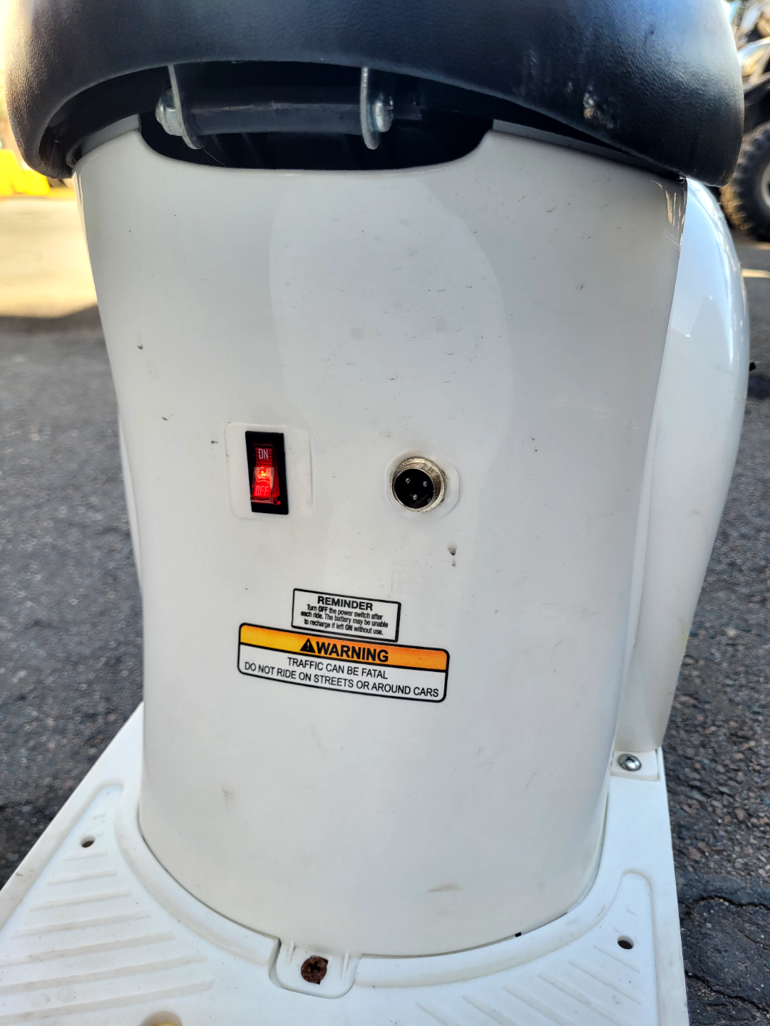 Kids' White Electric Scooter - photo 4