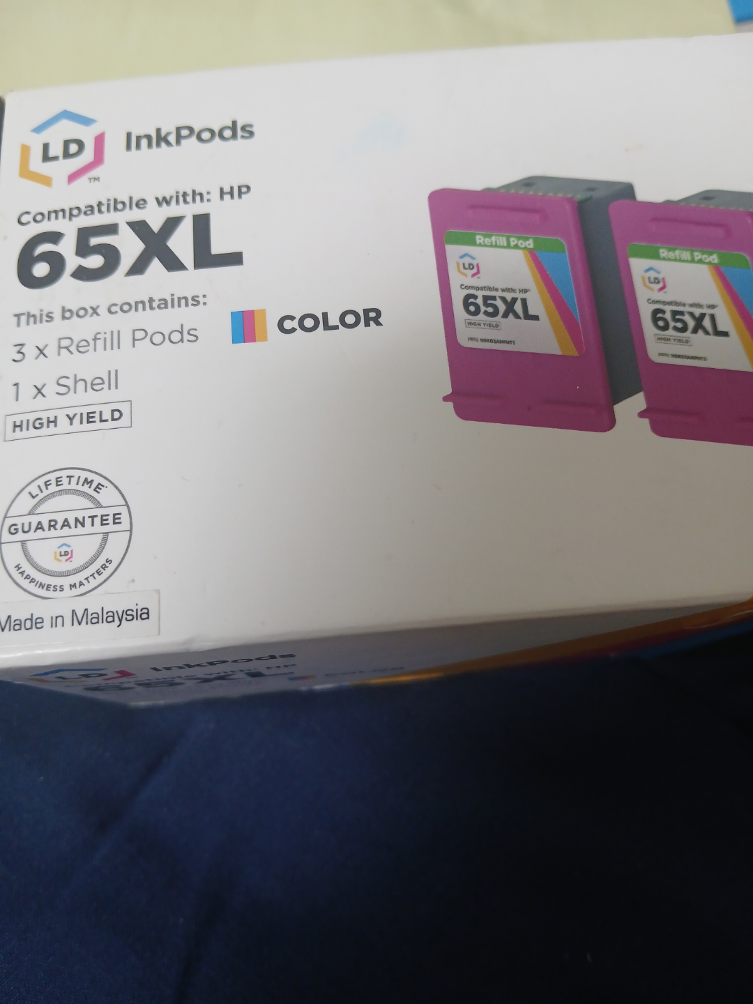 InkPods HP 65XL High Yield Colour Refill Pods