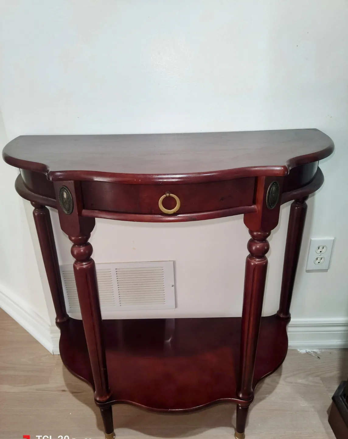 Half-Moon Mahogany Console Table thumbnail