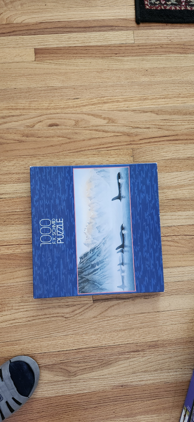 1000-Piece Puzzle - Orcas in Fjord