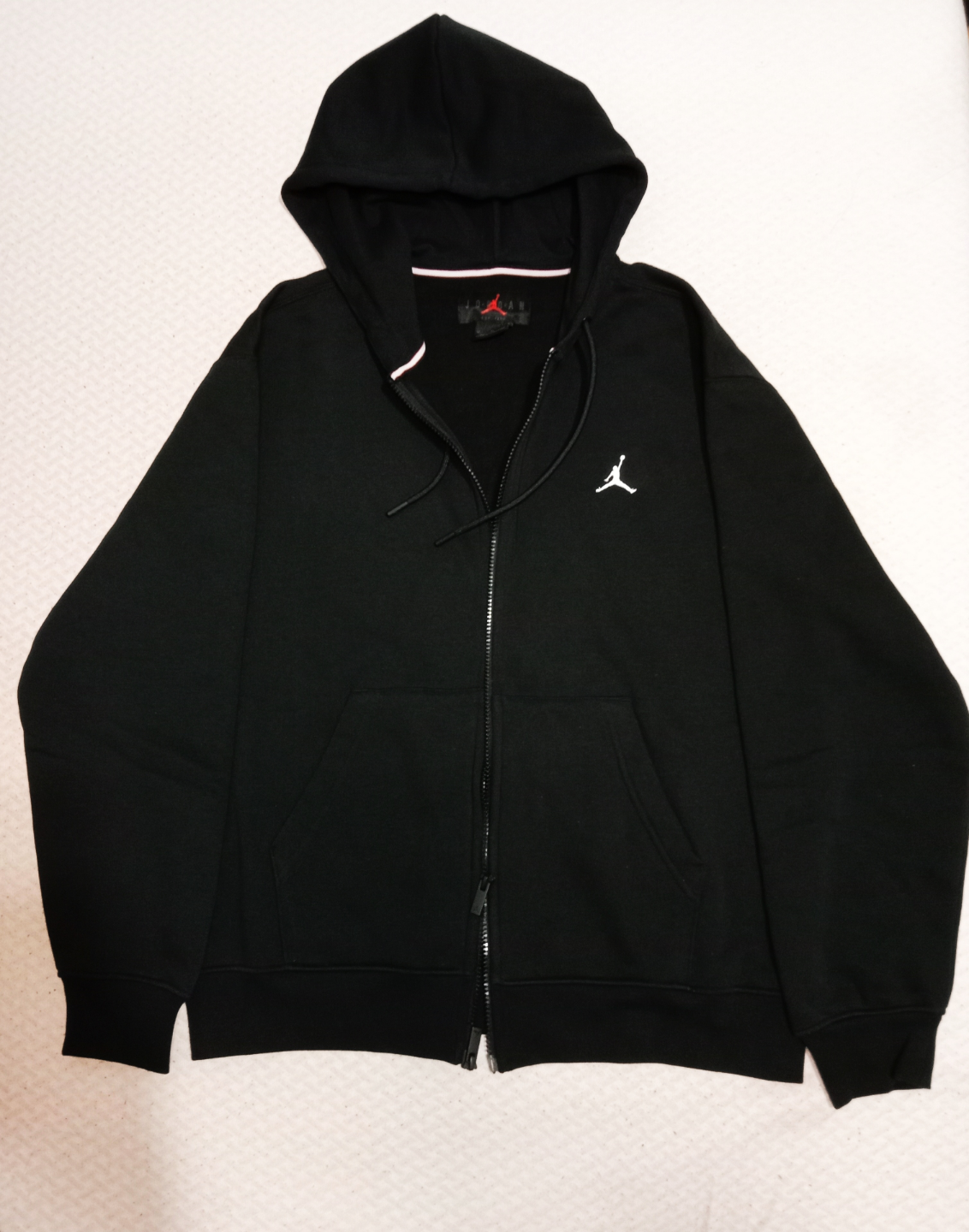 NEW Men's Jordan Jumpman Black Zip-Up Hoodie - photo 2