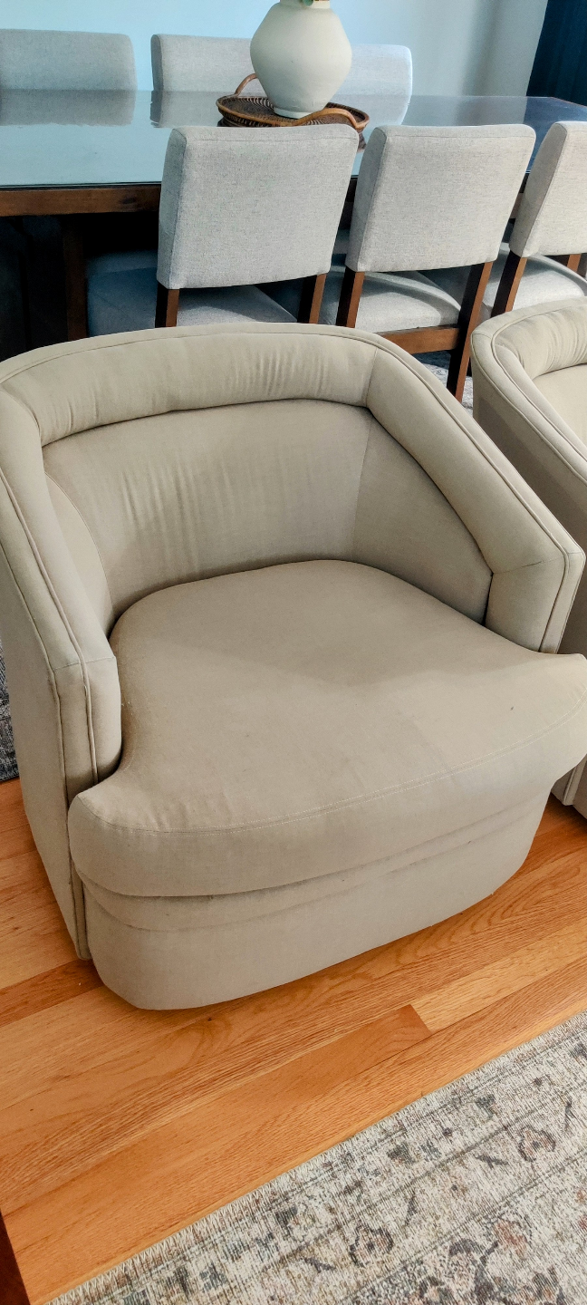 Pair of Beige Armchairs - photo 2