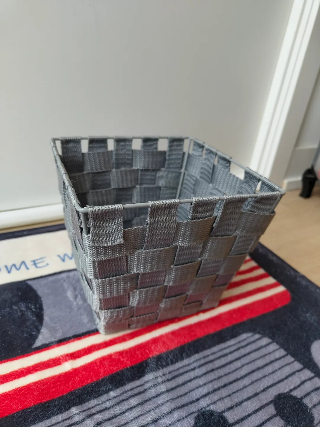 Woven Grey Storage Basket image indicator(3)