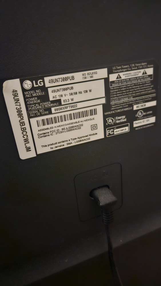 LG UHD Smart 49 inch TV - photo 3