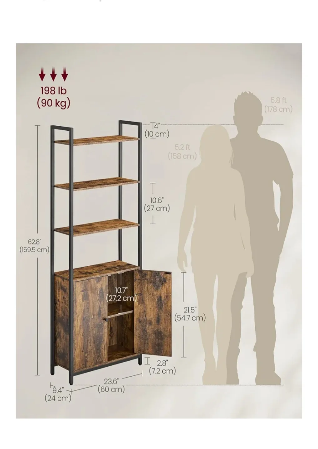 Modern Shelf with Cabinet image indicator(2)