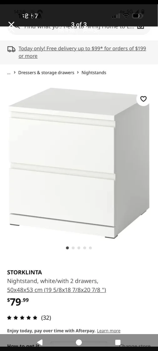Two Units MALM Nightstand, 2 drawers image indicator(6)