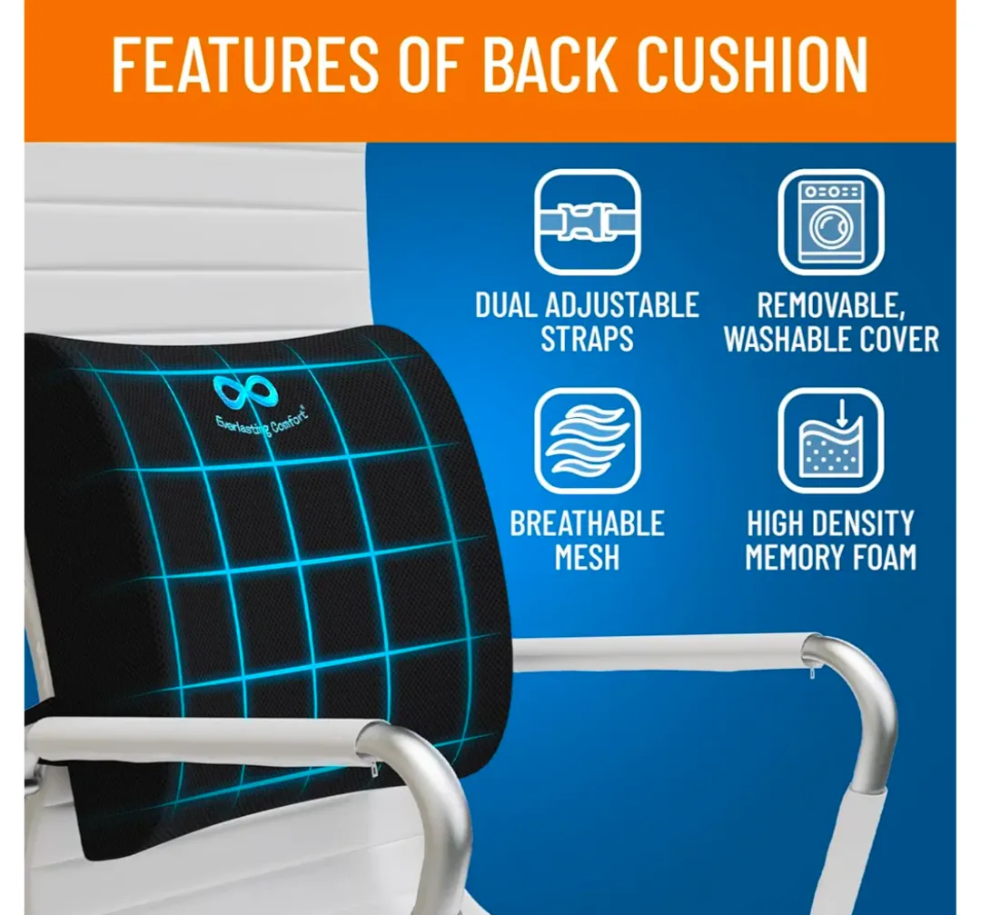 Everlasting Lumbar Support Back Cushion - Great Condition! image indicator(3)