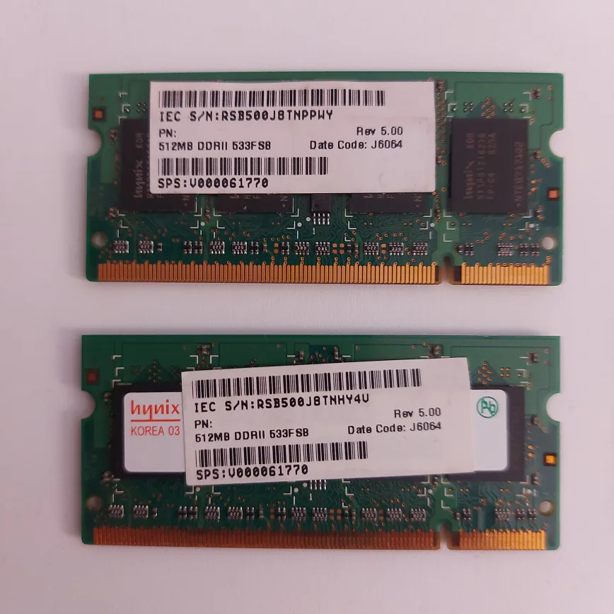 2x Samsung and 2x Hynix 512MB RAM Sticks for PC image indicator(5)