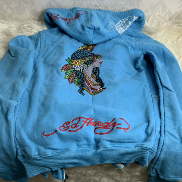 Ed hardy women’s hoodie - photo 4