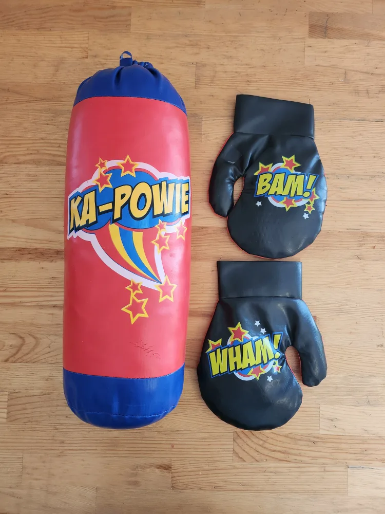 Kid's Punching Bag and Boxing Gloves Set thumbnail