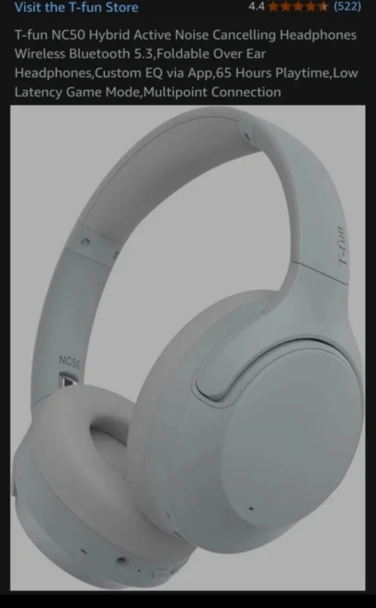 Hybrid Active Noise Cancelling Headphones (pink) image indicator(2)