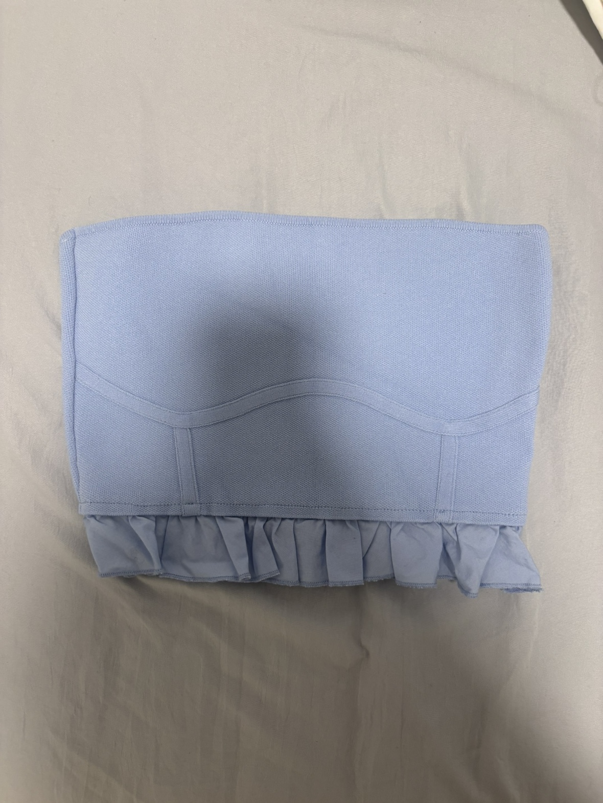 Zara Blue Tube Top