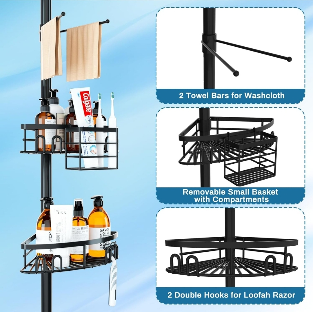 Telescopic Shower Corner Shelf - photo 3