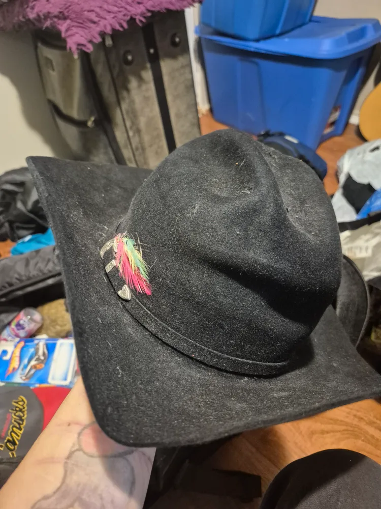 Smithbilt Black Cowboy Hat, 5X Quality thumbnail