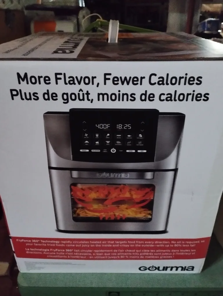 New in sealed box Gourmia 14Qt air fryer Model GAF1220 image indicator(2)