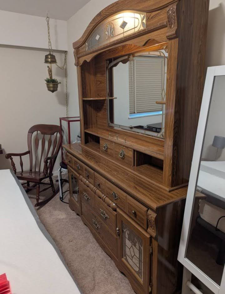 Bedroom Set - Headboard, Nightstand, Armoire - photo 3