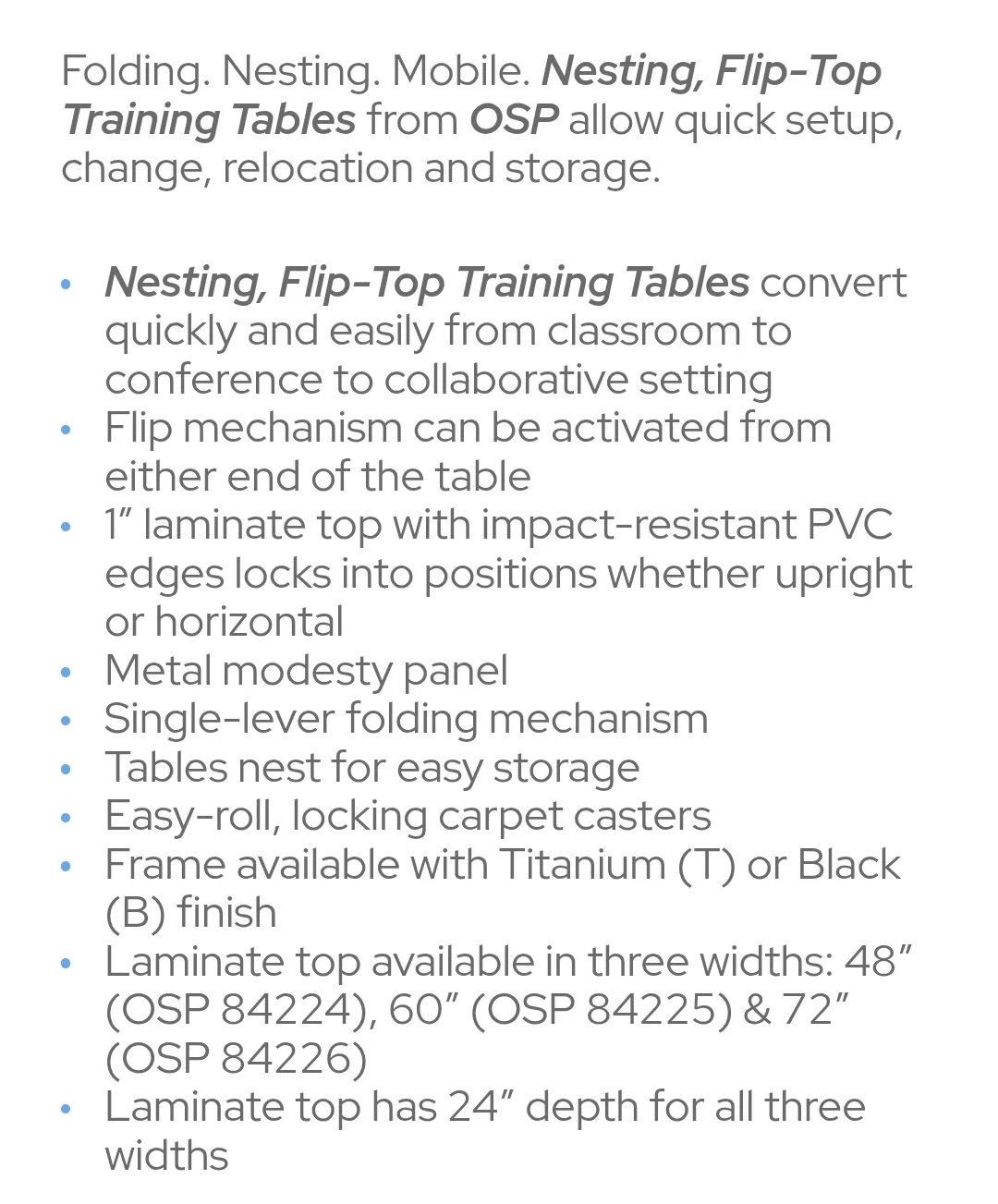 BNIB 5' Folding Maple Top Nesting Table image indicator(3)